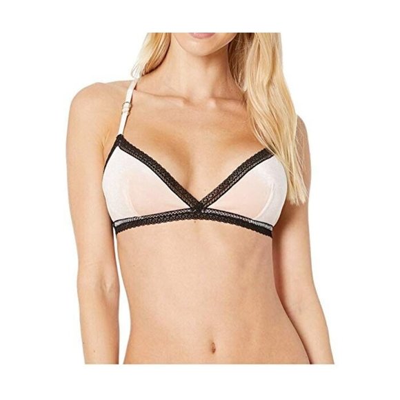 Stella McCartney Ally Indulging Soft Cup Bra, Rose/Black, Small 34B - Picture 1 of 2